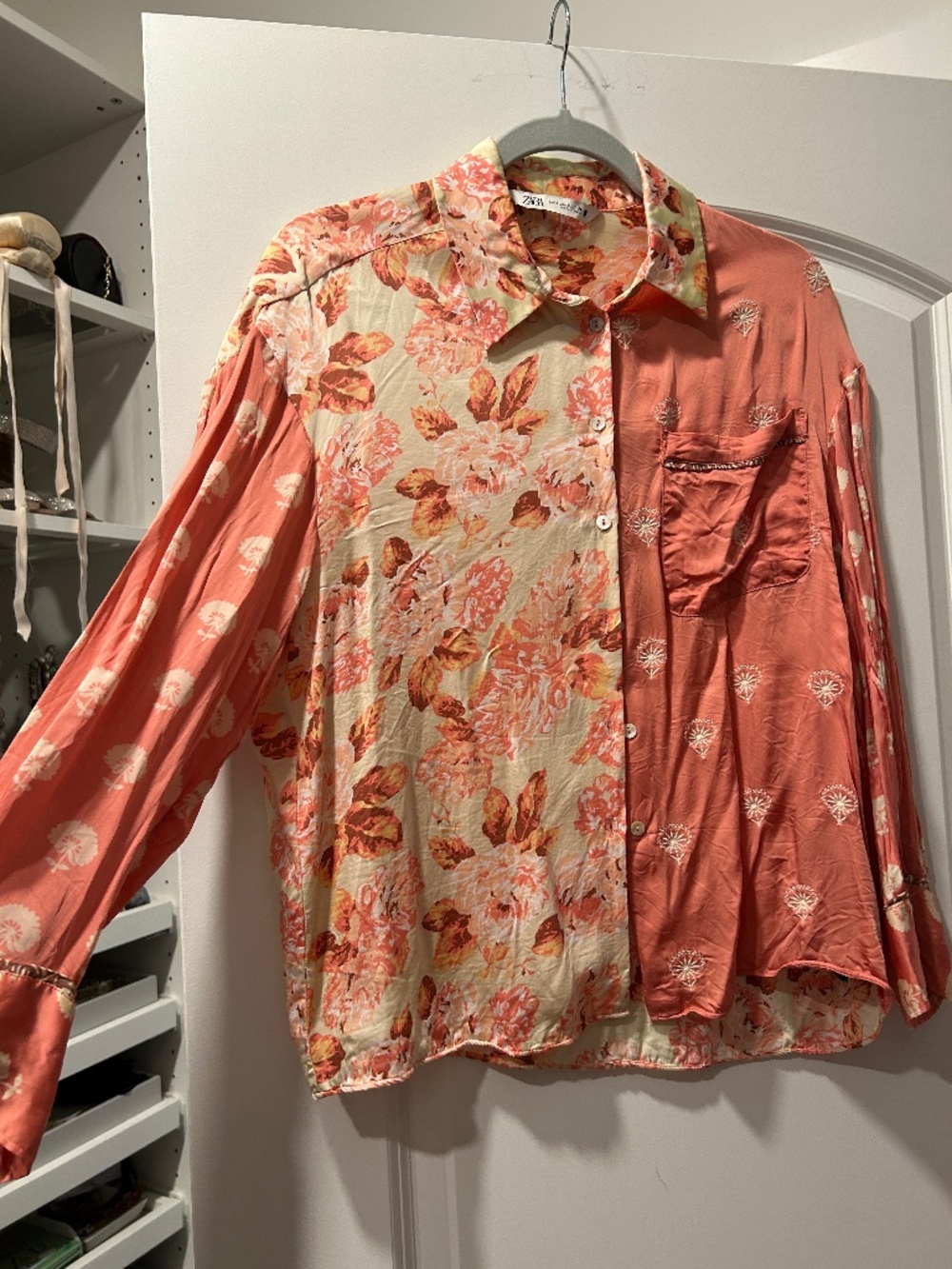 Zara button up blouse